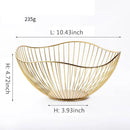 bols de rangement modernes en métal pour collations et fruits