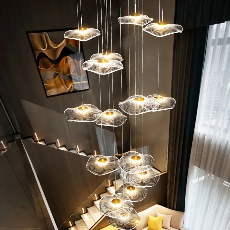 suspension moderne en acrylique pour décoration intérieure élégante - vue 5 sur 18