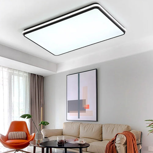 plafonnier moderne à LED ultra fin avec intensité variable - vue 3 sur 9