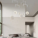 lampe suspendue design nordique moderne en verre circulaire décoratif