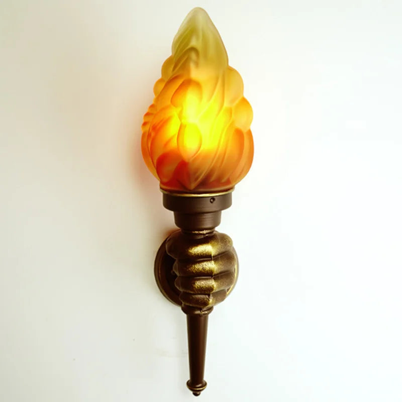 applique murale rétro flamme luminaire pour extérieur bar restaurant - vue 5 sur 8