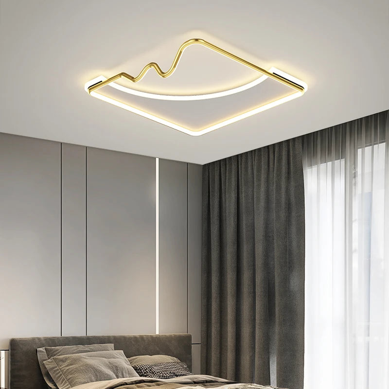 plafonnier led décoratif pour intérieur moderne et élégant - vue 5 sur 15