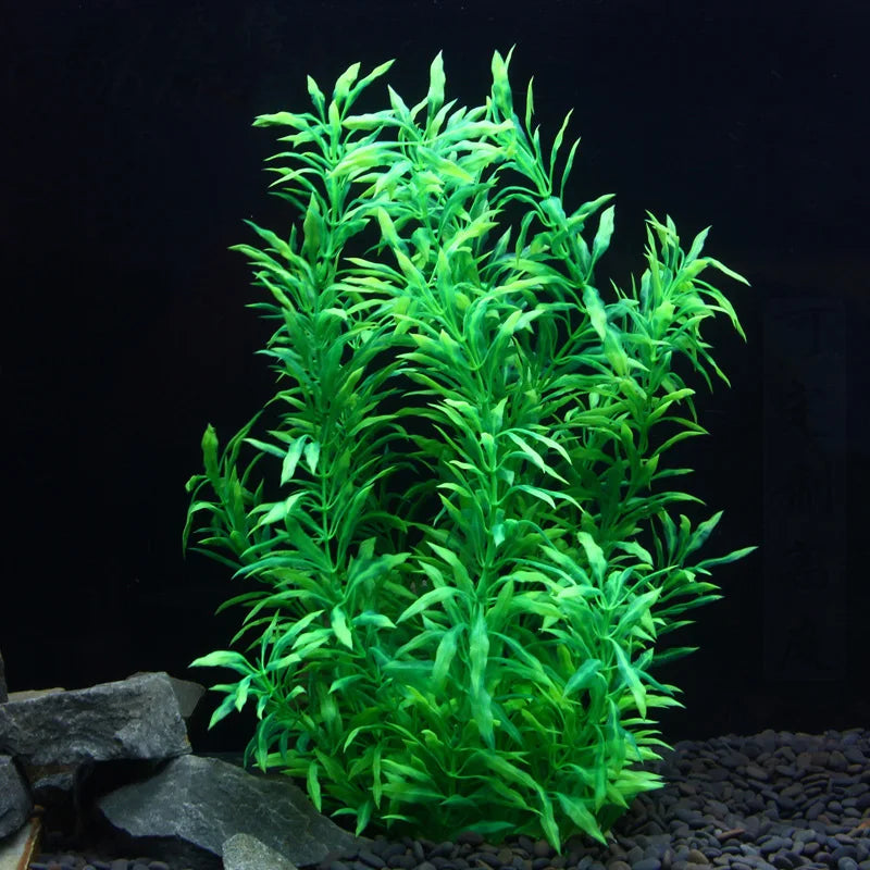 gazon aquatique artificiel pour décoration d'aquarium avec plantes en plastique - vue 8 sur 10