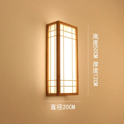 applique murale led en bambou naturel pour hôtel créative - vue 7 sur 8