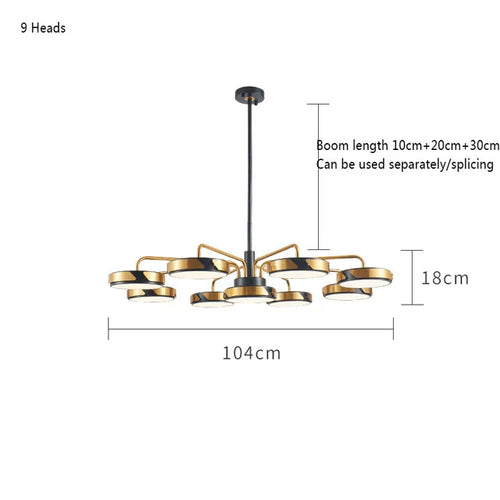 suspension style nordique luminaire décoratif d'intérieur idéal loft - vue 13 sur 13
