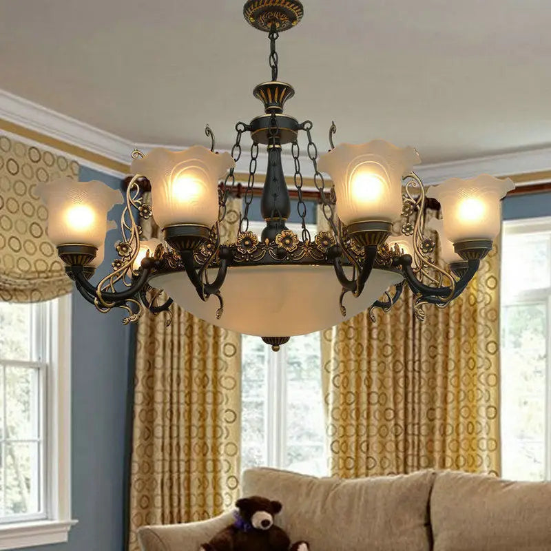 lustre style européen pour éclairage intérieur et décoration maison - vue 12 sur 12