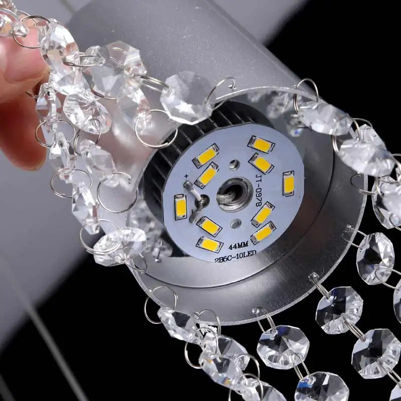 suspension moderne en cristal pour éclairage intérieur décoratif - vue 6 sur 6