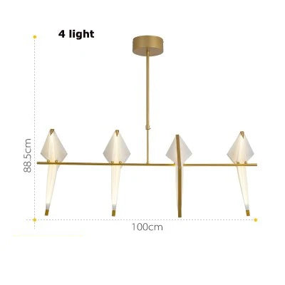 lampe postmoderne en fer acrylique pour amoureux des oiseaux - vue 15 sur 21