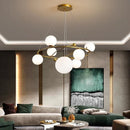 suspension LED nordique lustre en verre décoratif pour intérieur