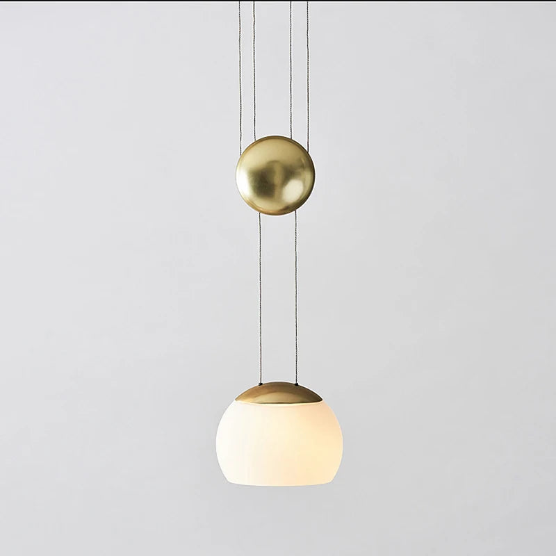 suspension nordique en verre design ajustable style loft