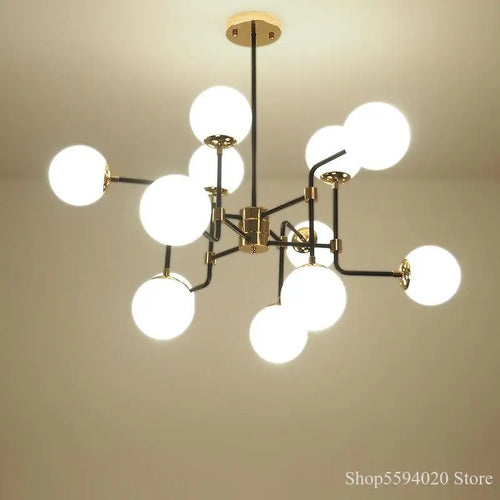 lustre nordique créatif boule de verre magique haricot moderne