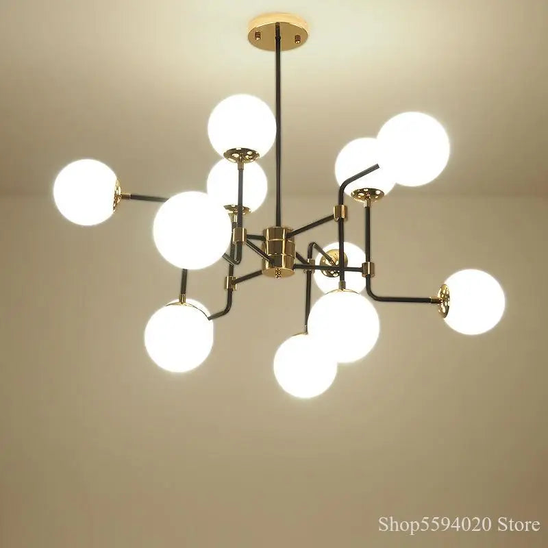 lustre nordique créatif boule de verre magique haricot moderne