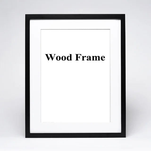 cadre photo en bois avec passe-partout pour montage mural - vue 13 sur 17