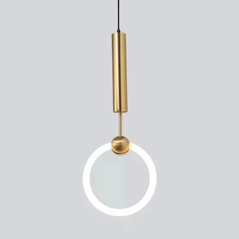 Nordique créatif suspension LED lumière 360 ° lueur chambre chevet Art lustre postmoderne suspension lampe de luxe