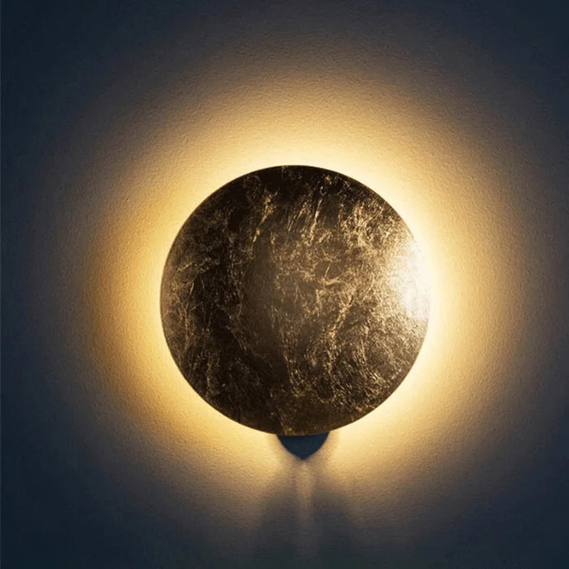 applique murale vintage éclipse solaire style nordique concept lunaire