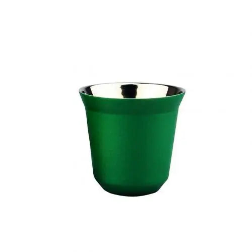 Lot de 4 tasses expresso inox double paroi