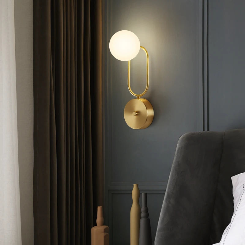 applique murale moderne en cuivre pour décoration intérieure élégante - vue 3 sur 9