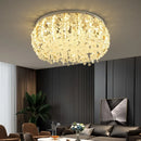 plafonnier rond doré de luxe en cristal design nordique moderne