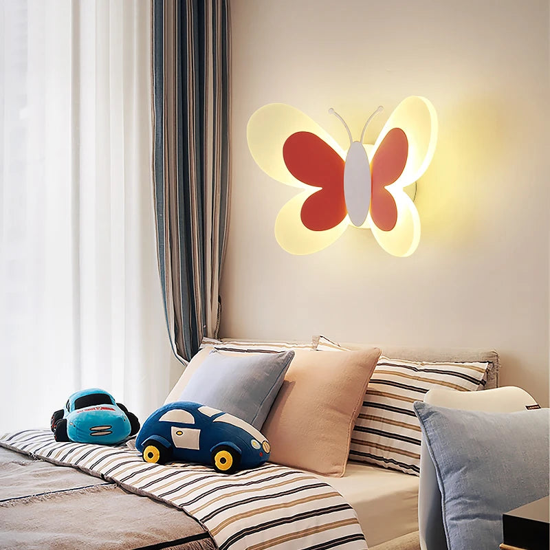 Applique murale LED enfant papillon