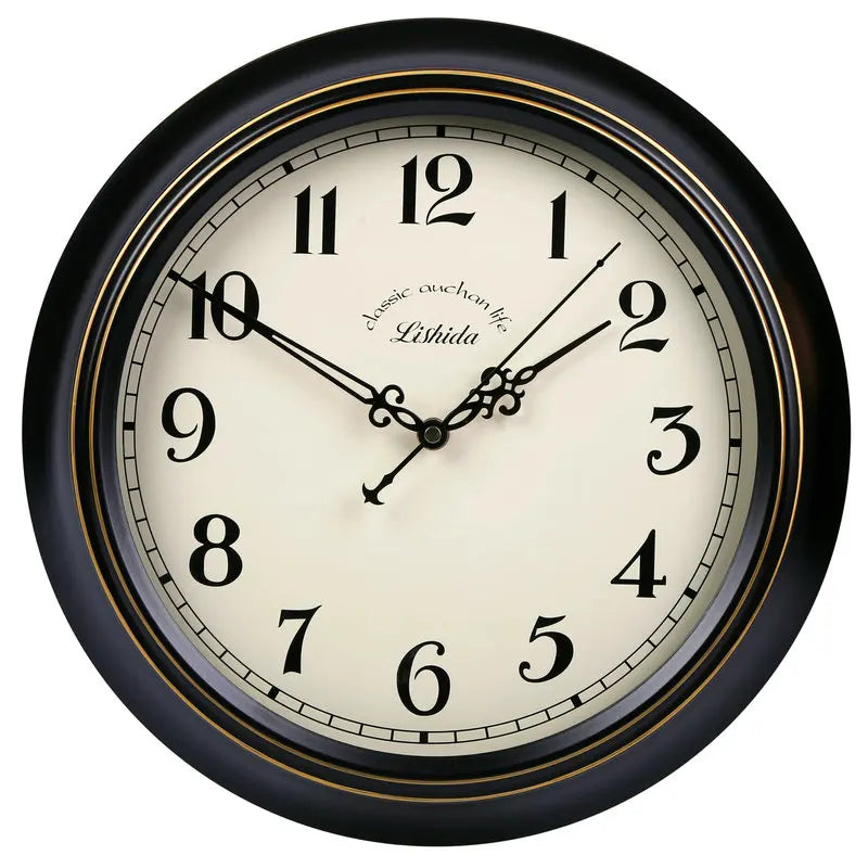 horloge murale silencieuse rétro style shabby chic décoration intérieure - vue 18 sur 24