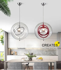 lustre étoile en verre design nordique simple et personnalisé