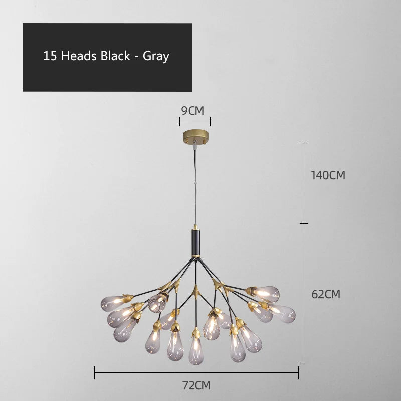 lustre luciole design post-moderne pour intérieur élégant et créatif - vue 9 sur 23