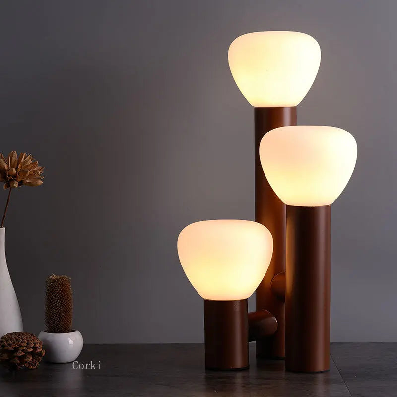 lampe de table design led nordique fer verre décoration
