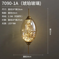 suspension moderne en verre créatif pour bar et magasin