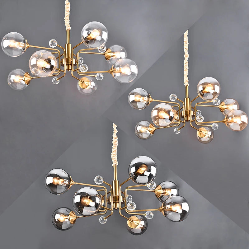 suspension nordique en verre transparent pour intérieur réglable - vue 6 sur 18