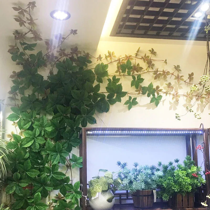 plantes artificielles avec grandes feuilles pour décoration murale - vue 5 sur 6