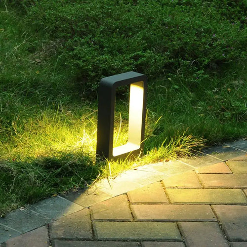 Lampe extérieur 15W LED jardin lumière pelouse lampe aluminium pilier lumière extérieure cour villa paysage bornes éclairage - vue 4 sur 7