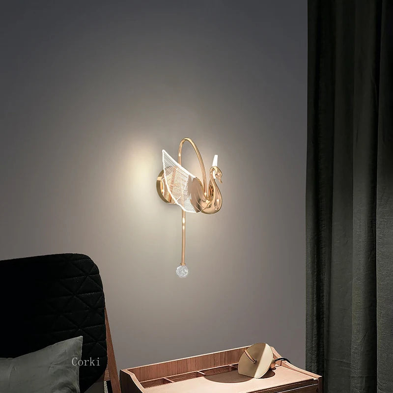 applique murale led nordique design luxe pour intérieur élégant - vue 5 sur 8