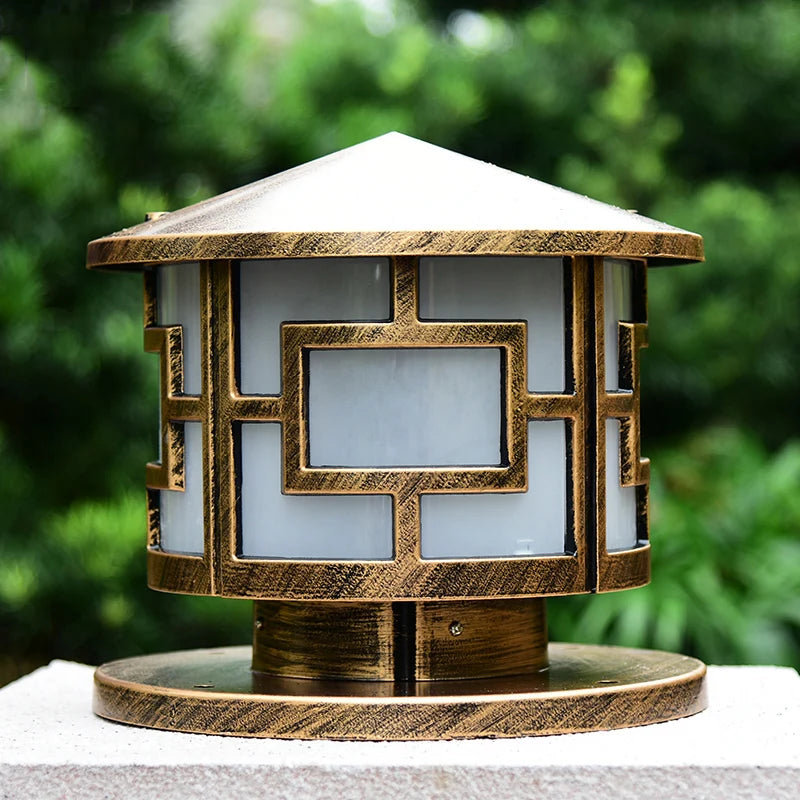 applique murale en aluminium avec caractères chinois décoratifs