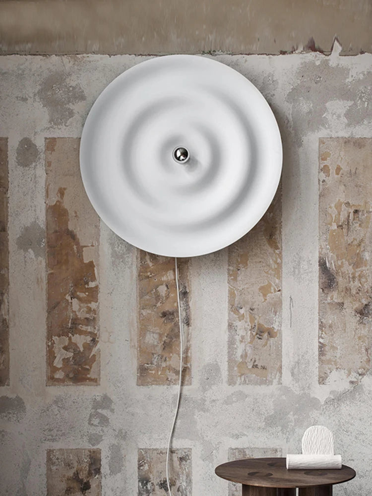 applique moderne simple led décoration intérieure vague ronde - vue 4 sur 7