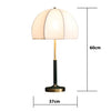 Lampe à poser rétro LED abat-jour rond American