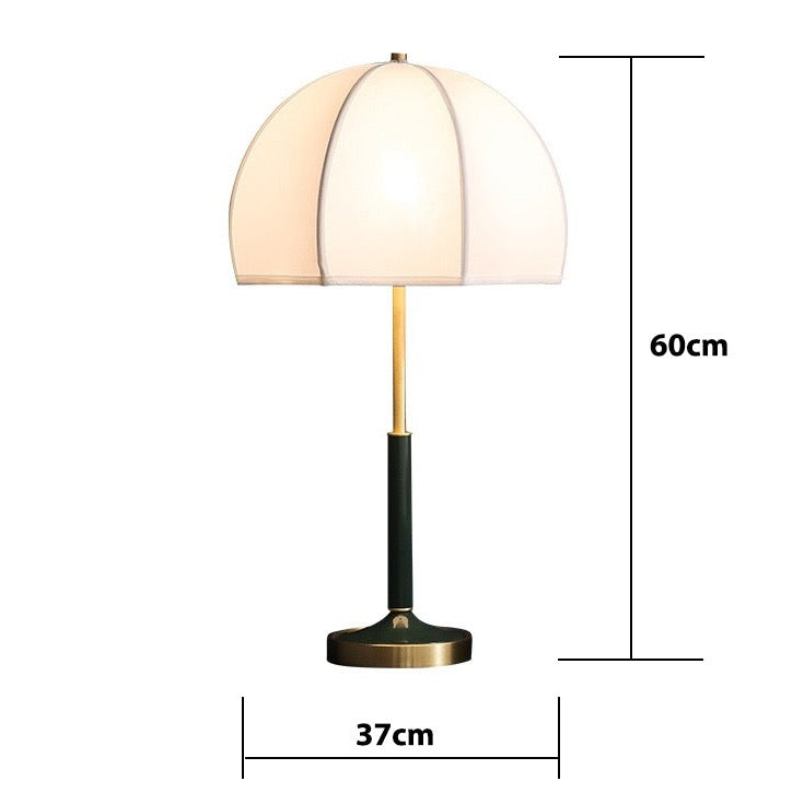 Retro LED table lamp lampshade round American