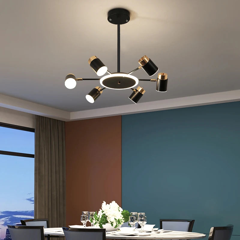 lustre nordique moderne pour éclairage intérieur décoratif - vue 4 sur 11