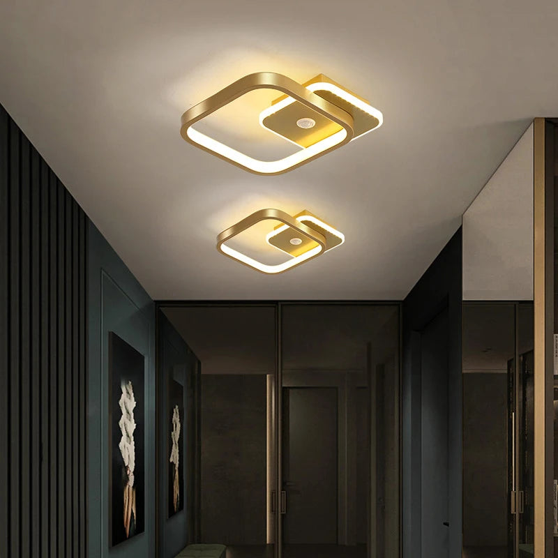 plafonnier led à induction avec capteur de mouvement pour intérieur - vue 3 sur 12