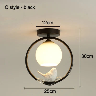plafonnier moderne à leds pour hall d'entrée et balcon - vue 20 sur 20