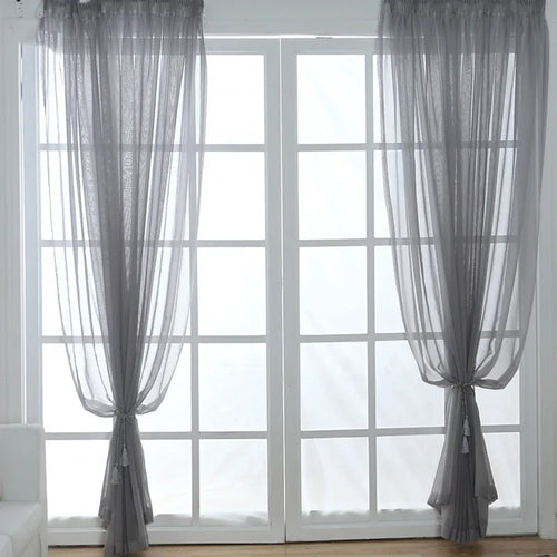 Voilage tulle transparent mesure hauteur 300cm salon chambre