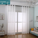 Rideau lin style europeen rayures leger pour salon