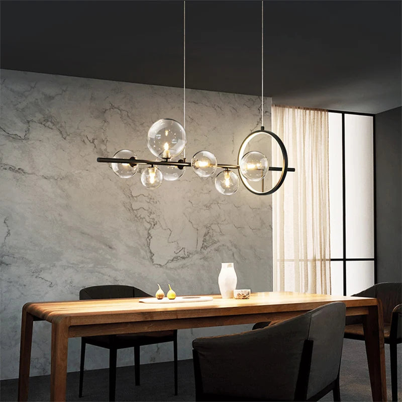 lustre mondern à bulles pour éclairage d'intérieur décoratif
