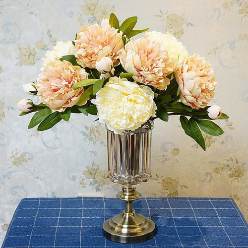 branche de fleurs artificielles de pivoine pour décoration élégante - vue 3 sur 13