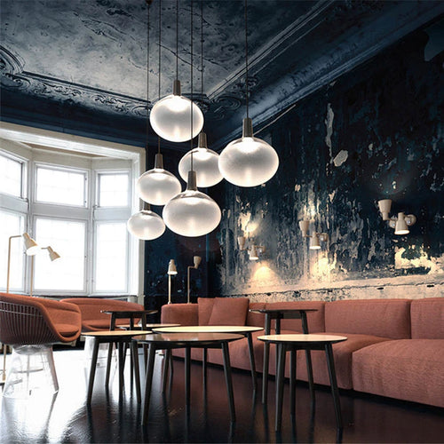 suspension en verre design italien pour intérieur moderne - vue 4 sur 9