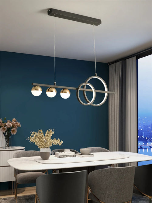 lustre de luxe nordique lumière led moderne créatif - vue 5 sur 13