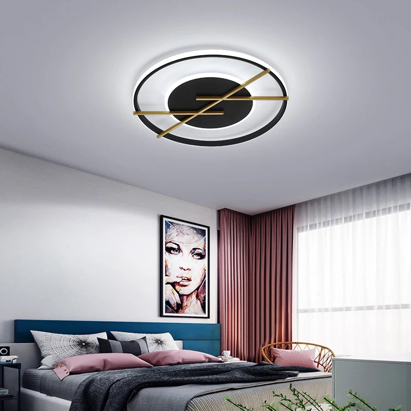 plafonnier led rond moderne pour décoration intérieure lumineuse - vue 6 sur 10