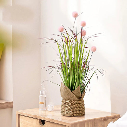 plante artificielle tropicale en pot pour décoration intérieure et festive - vue 7 sur 7