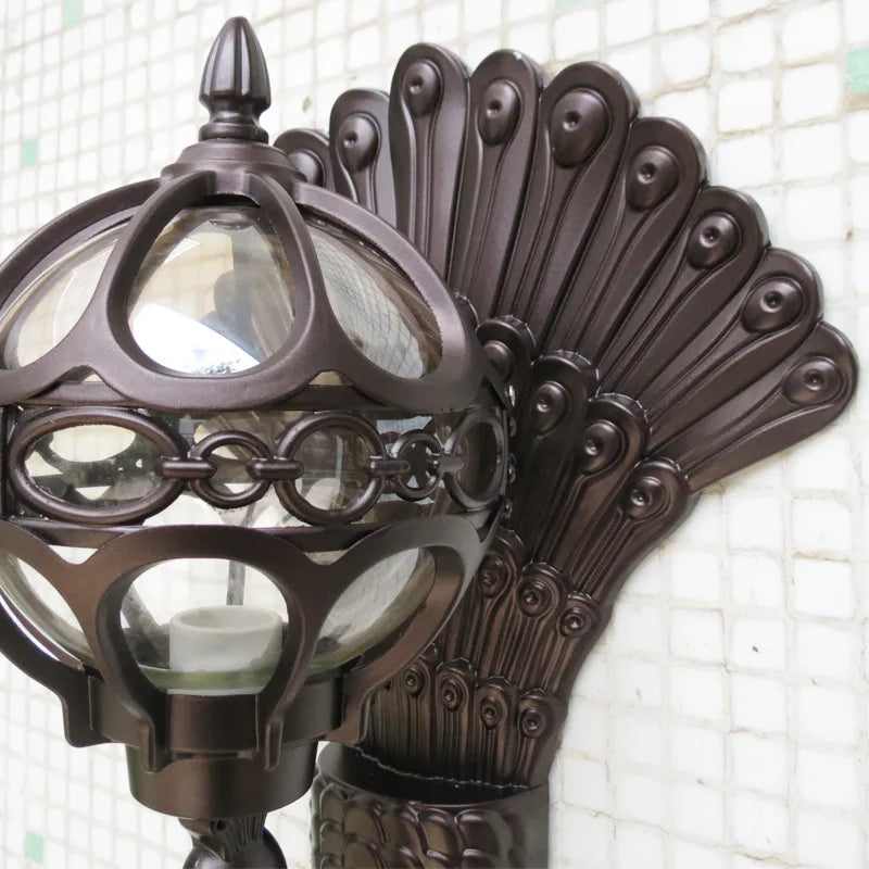 applique murale Style européen rétro paon Led hôtel Art balcon Villa porte lumière adapté à l'éclairage intérieur/extérieur - vue 5 sur 11