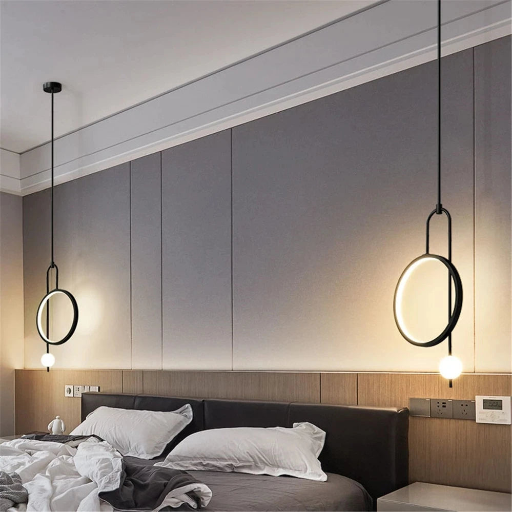 Suspension LED design nordique déco intérieur - vue 6 sur 8