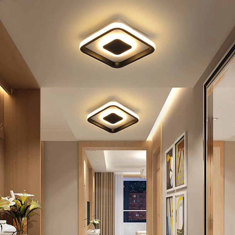 Allée Led plafonnier pour couloir balcon chambre éclairage AC110V AC220V moderne nordique intérieur lumières cuisine luminaires luminaria